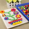 Prego Cogumelo Infantil Brinquedos DIY Artesanais Educacional Inserções Cogumelo 592 Cápsulas 296 Cápsulas com Inserções de Combinação de Letras