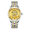 Reloj mecánico automático para hombre Ogulas AOKULASIC con correa de acero, volante hueco, reloj de negocios 5066