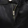 Jeans Preto Puro Primavera 2025 Marca da Moda Masculina Slim Fit Perna Afunilada Verão Estilo Coreano Calças Casuais Jovens Masculinas Atacado