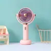 Ventilador de escritorio de verano para estudiantes Ventilador de escritorio simple de cinco velocidades Ventilador de mano con carga USB Ventilador pequeño portátil
