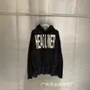 Moletom com zíper e estampa de slogan vintage co-branded Cross-border Grailz para homens e mulheres, jaqueta oversized folgada