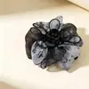 Pinza para el pelo extragrande estilo coreano, elegante pinza para el pelo de tamaño grande para cabello grueso, exquisito pasador floral para mujer