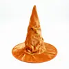 Sombrero de bruja de Halloween, sombrero de mago colorido, accesorio para fiesta de actuación, sombrero mágico, sombrero puntiagudo, tocado