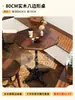Combinación Retro de Mesa de Café y Silla, Silla para Tienda de Postres y Panadería, Silla para Tienda de Té con Leche, Mesa de Madera Maciza Comercial para Restaurante Americano Occidental