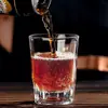 Fornecimento Direto da Fábrica Copo de Shot para Uma Dose 90ml Taça de Vinho Branco Vidro Octogonal Listrado Copo para Destilados