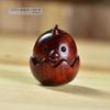 Madera Arcoíris Sándalo Rojo Talla Rompe Conchas Zodiaco Chino Gallo Juego Divertido Adornos Pequeños Lindo Colgante para Bolso de Pareja Colgante
