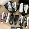 Tênis Esportivo Masculino Copa da América P Casa Triângulo Invertido Couro Patente Malha Estilo Náutico Tênis de Pai Casual Corrida Tênis Branco