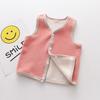 Chaleco de otoño e invierno para niños, prenda exterior, polar cálido para protección de la barriga, chaleco, cárdigan de polar de doble cara para hombres, mujeres y bebés