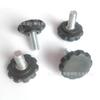 Accesorios de soporte para muebles de 30 mm-m8 mango corrugado de flor de ciruelo mango de ajuste de plástico fabricantes de mango de plástico