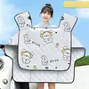 Poncho de Felpa Gruesa para Parabrisas de Vehículo Eléctrico, Cubierta Impermeable y a Prueba de Viento Estilo Poncho para Motocicleta Eléctrica, Universal para las Cuatro Estaciones