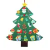 Árvore de Natal transfronteiriça Decorações de Natal Quebra-cabeça infantil feito à mão DIY Árvore de Natal de tecido de feltro Presentes de Natal para crianças
