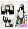 Mono de Peluche Gris Pingüino Dibujos Animados para Otoño e Invierno Sonic Dragón Negro Unisex Ropa de Casa para Pareja Franela