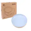Plato Redondo de 20 cm Paquete de 4 Paja de Trigo Plato de Cena para Restaurante Plato para Dumplings Anticaída Vajilla para el Hogar Plato para Dulces