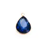 Acero Inoxidable Cristal de Vidrio Colgante Piedra de Color Gotas de Agua Amor Accesorios para Joyería DIY Collar con Colgante de Acero Inoxidable