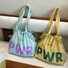 Bolsa Casual Simples de Tecido Grande Capacidade 2025 Nova Coleção Primavera Design de Nicho Bolsa Tote Feminina de Ombro/Axila