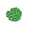 Accesorios para Joyería DIY 14mm Cuentas de Madera de Colores Cuentas Sueltas de Madera Cuentas Redondas de Madera Cuerda de Cáñamo Borla Accesorios para Enhebrar Materiales