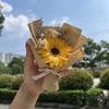 Mini Girasol Rosa Flor Eterna Ramo de Flores Secas Día de San Valentín Cumpleaños Día de San Valentín Chino Regalo Flor Hecha a Mano