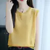Camiseta de Punto de Lino con Perlas de Estilo Nuevo para Verano 2026 para Mujer, Estilo Lindo, Corte Holgado, Adelgazante, Color Sólido, Mangas Cortas