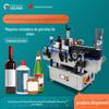 Garrafa automática de vinho tinto e vinho branco, garrafa de cerveja, garrafa de vidro, água mineral, refrigerante, água, suco, bebida pequena máquina de rotulagem automática