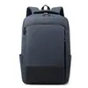 Mochila de Negocios para Hombre Colección Otoño 2022, Bolsa Doble Hombro para Laptop con Diseño de Contraste de Color y Textura 3D, Carga USB