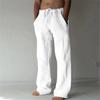 2025ebay AliExpress deseja calças masculinas mais vendidas novas de linho casual cor sólida calças finas de linho masculinas em estoque