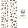 Cinta de Papel Washi Cortada con Troquel Especial Crepúsculo Mini Luz Vida Creativo Vintage Material Versátil Pegatinas para Decoración de Diario DIY