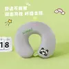 Almohada de Espuma Viscoelástica en Forma de U de Dibujos Animados de Panda Almohada de Viaje Almohada Portátil Almohada para el Cuello Cervical Almohada para la Siesta de Estudiantes Almohada de Dibujos Animados en Forma de U