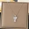 Collar de acero de titanio nuevo de moda 2023 para mujer estilo frío ins nicho de alta calidad lujo ligero combinable cadena para clavícula moda