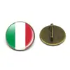Broches de Bandeiras Europeias e Americanas Transfronteiriças Broches de Futebol da Copa do Mundo Insígnias de Pedra do Tempo Vendas Diretas da Fábrica de Acessórios da Amazon