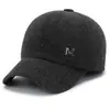 Sombreros para hombres de mediana edad y ancianos sombreros de cuero gorra de pico de pato de invierno para hombres sombrero cálido de abuelo sombrero de papá con protección para los oídos