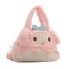 Bolsa de Felpa de Dibujos Animados Linda para Niñas y Niños, Bolso Cruzado de Kuromi, Bolso para Teléfono de Melody, Bolso de Mano de Cinnamoroll