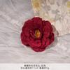 Cabeza de Flor de Peonía Koi Flor Falsa Simulada Flor de Seda Guirnalda Hecha a Mano DIY Ramillete de Boda Material Accesorios para la Cabeza de Disfraces Antiguos