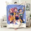 Manta de Sofá de Oficina Temática de Caza de Grupo Femenino de Kpop, Manta Estampada de Franela, Manta para Siesta de Mercancía Transfronteriza, Manta Cubierta