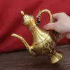Frasco de Vino Auspicioso de Dragón y Fénix de Latón, Frasco de Vino Cien Bendiciones, Cristalería para Bodas en Casa y Oficina, Suministros para Adoración en Templos Budistas
