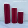 Casamento Vermelho Festivo Dobradura de Papel Cilíndrica Coluna Romana Balde de Bênção Coluna Janela de Shopping Proposta de Aniversário Decoração de Noivado