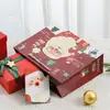 Sacolas de Presente de Natal Sacolas de Tote para Véspera de Natal Papel Desenho Animado Papai Noel Rena Sacolas para Embalagem de Presente Atacado