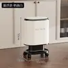 Cubo de basura doméstico con doble cubo interior y exterior, engrosado, gran capacidad, con ruedas, móvil, sin tapa, adecuado para sala de estar y dormitorio