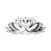 Pegatinas de Tatuaje Populares Transfronterizas de Cisne Blanco y Negro, Herbales, de Larga Duración, Impermeables, Elegantes, Estilo Tradicional, Tatuajes Unisex para Brazos y Piernas