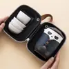 Conjunto de chá de viagem criativo de panda, copo expresso portátil, kit de armazenamento de uma panela e três copos para acampamento, presente corporativo, xícara de chá