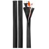 Funda trenzada para mascotas Malla de piel de serpiente Tubo de malla Envoltura de alambre Conducto de cables Arnés de cable de malla trenzada Velcro Cable de malla trenzada Cable resistente a altas temperaturas