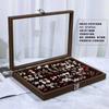 Caja de almacenamiento para pulseras rojas de Internet, joyero con tapa, a prueba de polvo, para colgantes, pendientes y pulseras de jade.