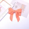 Nuevo Corea del Sur Dongdaemun Francés gran pasador de lazo simple súper hada pinza superior pinza para flequillo pinza para la parte posterior de la cabeza