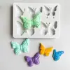 Molde de Silicone para Vela Perfumada Borboleta Novo Transfronteiriço Molde para Sabão Artesanal DIY Ferramenta de Polimento para Enfeites de Gesso