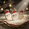 BA-38 El Más Vendido Transfronterizo DIY Colgante de Esmalte de Papá Noel Pulsera Collar Adorno Llavero Pendientes