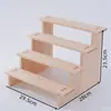 Estante para Pulseras de Madera Maciza, Estante de Exhibición para Cosméticos, Estante Escalera para Pulseras de Cuentas de Buda, Adornos de Almacenamiento para Muñecas Hechos a Mano, Exhibición de Pasadores