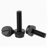 Tornillo de Plástico Negro Moleteado Ranurado de Nylon Tornillo de Mano Negro M3 M4 M5M6M8 Tornillo de Alta Resistencia