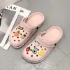 Sandalias zuecos para mujer ins antideslizantes 2026 modelo nuevo sandalias de media punta cerradas tipo perezoso para playa para uso exterior en verano para mujer