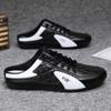 Zapatos de hombre de talla grande transfronterizos de comercio exterior, pantuflas de media pantuflas de primavera para hombre, zapatos casuales transpirables de moda coreana, zapatos holgados sin cordones