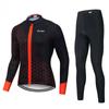 Traje de ciclismo para bicicleta NW transfronteiriço, traje de manga comprida, calças de ciclismo para estrada e mountain bike para homens e mulheres no outono e inverno