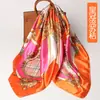 Pañuelo de Seda Cuadrado de 90cm Pañuelo para la Cabeza de Mujer 38 Pañuelo de Seda Satinada Cuadrado Grande para Festivales Stock Disponible Pañuelo de Regalo Cinta
